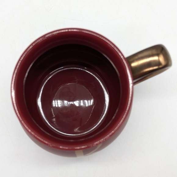 Threshold Maroon Gold Letter K Monogram Coffee Mug - Picture 5 of 8